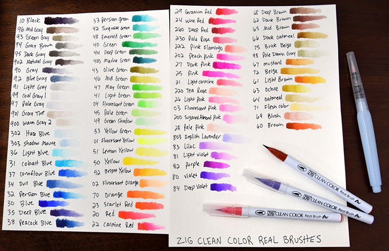 Zig Clean Color Real Brush Markers